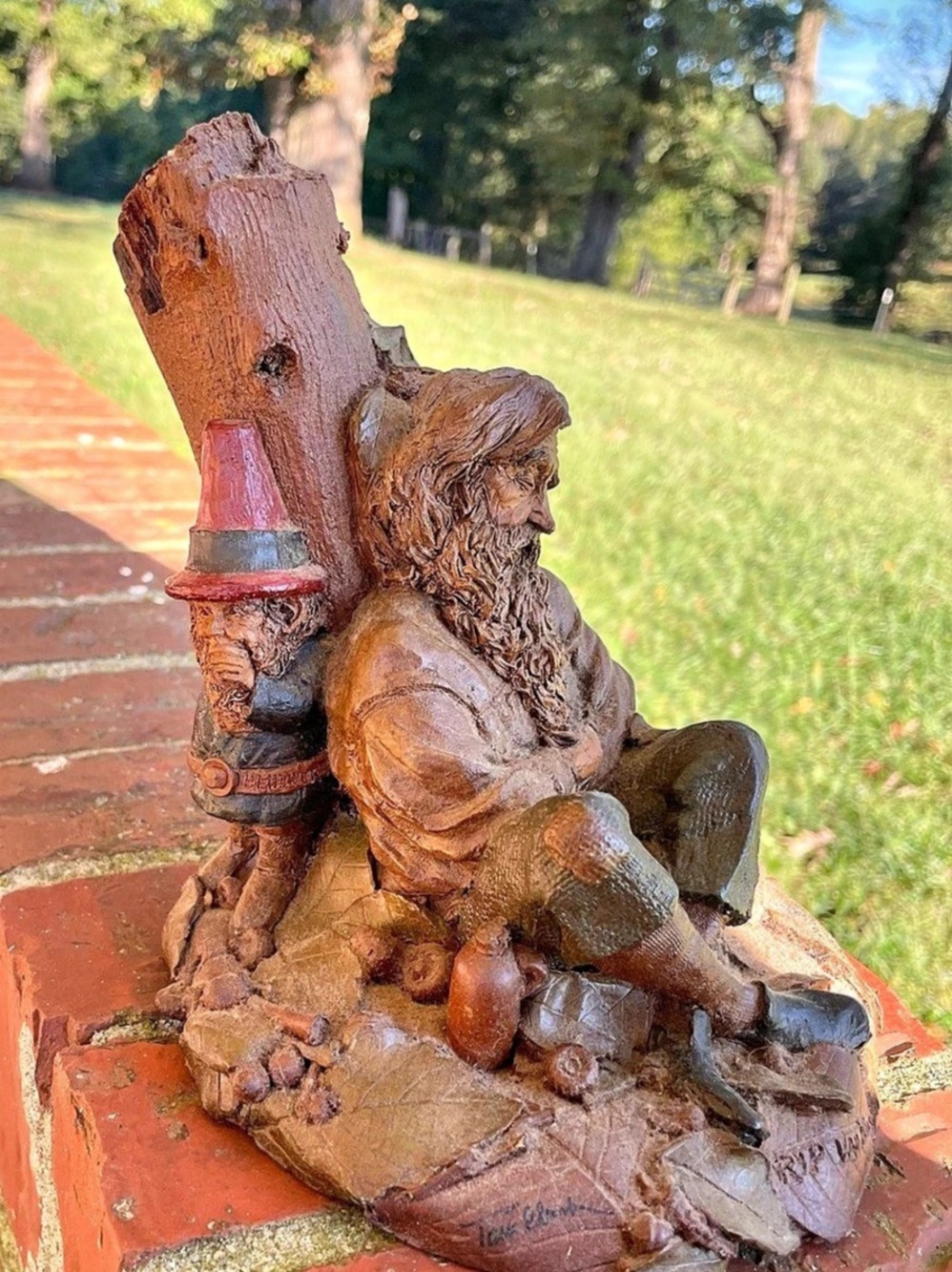 Tom Clark Cairn Studio Rip Van Winkle Sculpture - (8” tall)
